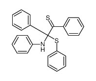 2-anilino-1,2-diphenyl-2-phenylsulfanylethanethione Structure