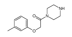 1-PIPERAZIN-1-YL-2-M-TOLYLOXY-ETHANONE结构式