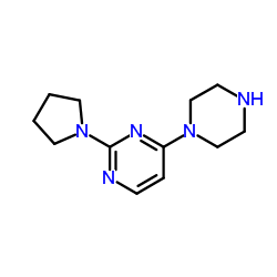 4-(Piperazin-1-yl)-2-(pyrrolidin-1-yl)pyrimidine结构式