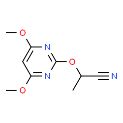 Propanenitrile, 2-[(4,6-dimethoxy-2-pyrimidinyl)oxy]- (9CI) picture