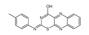 2-(4-methylanilino)-[1,3]thiazino[5,6-b]quinoxalin-4-one结构式