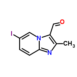 6-Iodo-2-methylimidazo[1,2-a]pyridine-3-carbaldehyde结构式