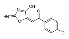 (5E)-2-amino-5-[2-(4-chlorophenyl)-2-oxoethylidene]-1,3-oxazol-4-one结构式