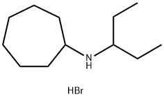 N-(1-ethylpropyl)cycloheptanamine hydrobromide结构式