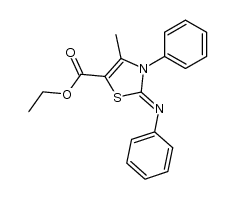 ethyl 4-methyl-2-phenyl-Δ4-thiazoline-5-carboxylate Structure