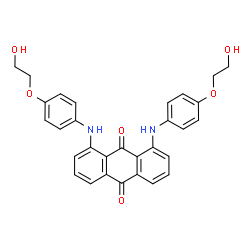 1,8-bis[[4-(2-hydroxyethoxy)phenyl]amino]anthraquinone Structure