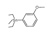 m-methoxyphenyl-triethyltin Structure