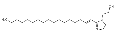 2-(2-heptadec-1-enyl-2-imidazolin-1-yl)ethanol structure