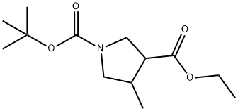 1-叔丁基3-乙基4-甲基吡咯烷-1,3-二羧酸酯图片