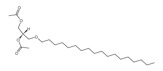 (S)-1-O-octadecyl-2,3-diacetylglycerol Structure