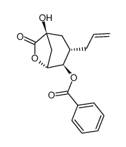 (1S,3S,4R,5R)-3-allyl-1-hydroxy-7-oxo-6-oxabicyclo[3.2.1]oct-4-yl benzoate Structure