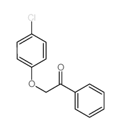 2-(4-chlorophenoxy)-1-phenyl-ethanone结构式