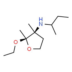 3-Furanamine,2-ethoxytetrahydro-2,3-dimethyl-N-(1-methylpropyl)-,(2alpha,3alpha)-[partial]-(9CI)结构式