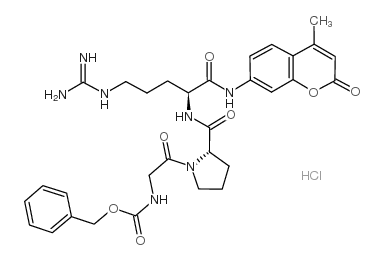 Z-Gly-Pro-Arg-AMC · HCl Structure