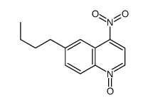 6-Butyl-4-nitroquinoline 1-oxide Structure