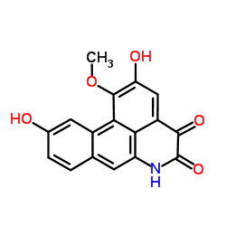 2,10-Dihydroxy-1-methoxy-4H-dibenzo[de,g]quinoline-4,5(6H)-dione结构式