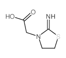 2-(2-iminothiazolidin-3-yl)acetic acid Structure