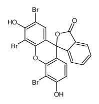 Spiroisobenzofuran-1(3H),9-9Hxanthen-3-one, 2,4,5-tribromo-3,6-dihydroxy- Structure