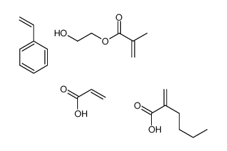 Acrylic acid, butyl acrylate, 2-hydroxyethyl methacrylate, styrene polymer Structure