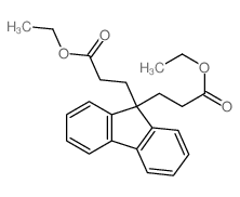 9H-Fluorene-9,9-dipropanoicacid, 9,9-diethyl ester Structure