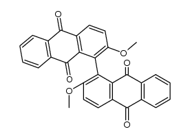 2,2'-dimethoxy-[1,1']bianthryl-9,10,9',10'-tetraone Structure