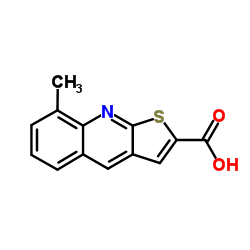 8-Methylthieno[2,3-b]quinoline-2-carboxylic acid Structure