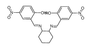 2,2'-[1,2-cyclohexanediylbis(nitrilomethylylidene)]bis(4-nitrophenol)结构式