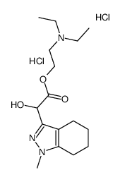 2-(diethylamino)ethyl 2-hydroxy-2-(1-methyl-4,5,6,7-tetrahydroindazol-3-yl)acetate,dihydrochloride Structure