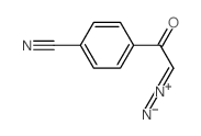 Benzonitrile,4-(2-diazoacetyl)- structure