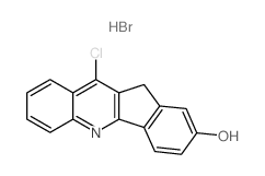 10-chloro-5,11-dihydroindeno[1,2-b]quinolin-2-one,hydrobromide结构式