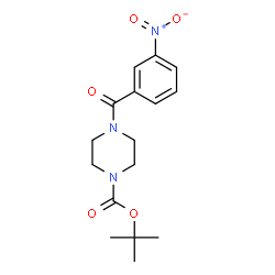 TERT-BUTYL 4-(3-NITROBENZOYL)TETRAHYDRO-1(2H)-PYRAZINECARBOXYLATE结构式