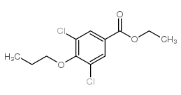 ethyl 3,5-dichloro-4-propoxybenzoate structure