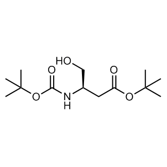 (R)-tert-Butyl3-((tert-butoxycarbonyl)amino)-4-hydroxybutanoate structure