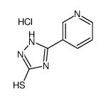 5-pyridin-3-yl-1,2-dihydro-1,2,4-triazole-3-thione,hydrochloride Structure