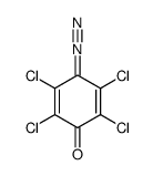 2,3,5,6-tetrachloro-4-diazocyclohexa-2,5-dien-1-one结构式