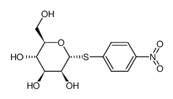 4'-Nitrophenyl-α-D-thio-mannopyranosid Structure