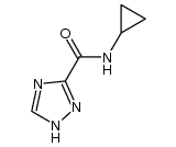 1H-1,2,4-Triazole-3-carboxamide,N-cyclopropyl-(9CI)结构式