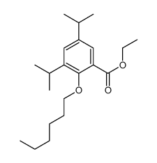 ethyl 2-hexoxy-3,5-di(propan-2-yl)benzoate结构式