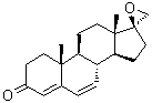 (2′S)-spiro[androst-4,6-diene-17,2′-oxiran]-3-one Structure