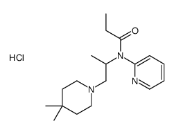 N-[1-(4,4-dimethylpiperidin-1-yl)propan-2-yl]-N-pyridin-2-ylpropanamide,hydrochloride Structure