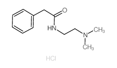 Benzeneacetamide,N-[2-(dimethylamino)ethyl]-, hydrochloride (1:1) Structure