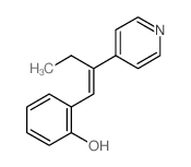 Phenol,2-[2-(4-pyridinyl)-1-buten-1-yl]- Structure