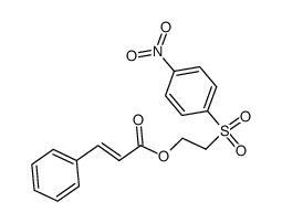 2-((4-nitrophenyl)sulfonyl)ethyl cinnamate结构式