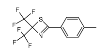 4-(p-Tolyl)-2,2-bis(trifluormethyl)-2H-1,3-thiazet Structure