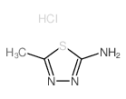 1,3,4-Thiadiazole, 2-amino-5-methyl-, hydrochloride结构式