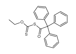 O-Aethyl-S-triphenylacetylxanthat Structure