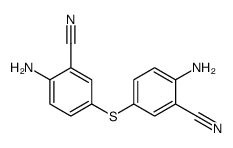 2-amino-5-(4-amino-3-cyanophenyl)sulfanylbenzonitrile Structure