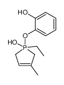 1-ethyl-1-(2-hydroxy-phenoxy)-3-methyl-2,5-dihydro-1H-1λ5-phosphol-1-ol Structure