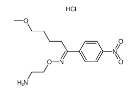 5-Methoxy-4'-nitrovalerophenone O-(2-aminoethyl)oxime hydrochloride结构式