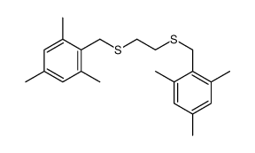 1,3,5-trimethyl-2-[2-[(2,4,6-trimethylphenyl)methylsulfanyl]ethylsulfanylmethyl]benzene Structure